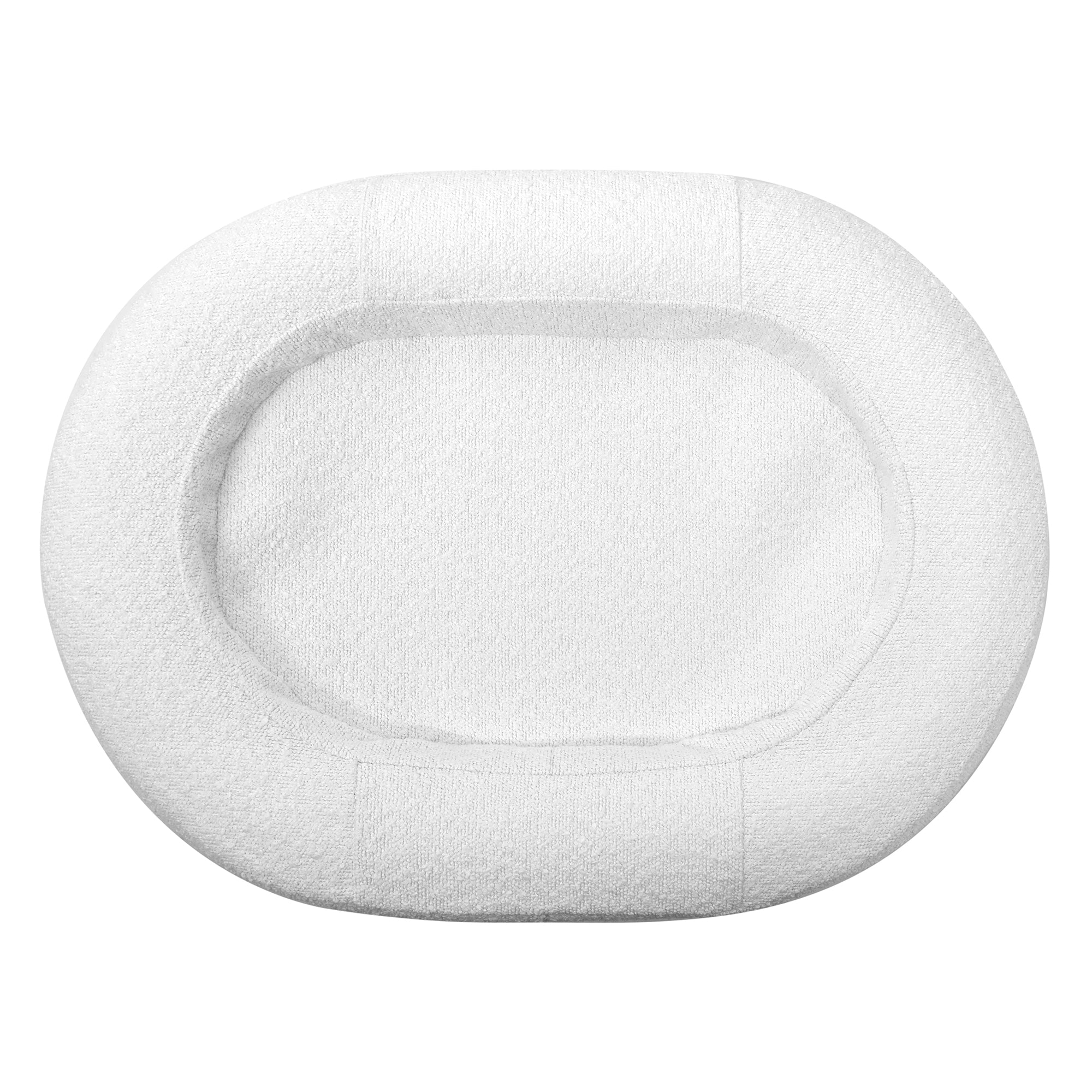 Marlo Orthopedic Bolster Boucle Dog Bed White - Image 8