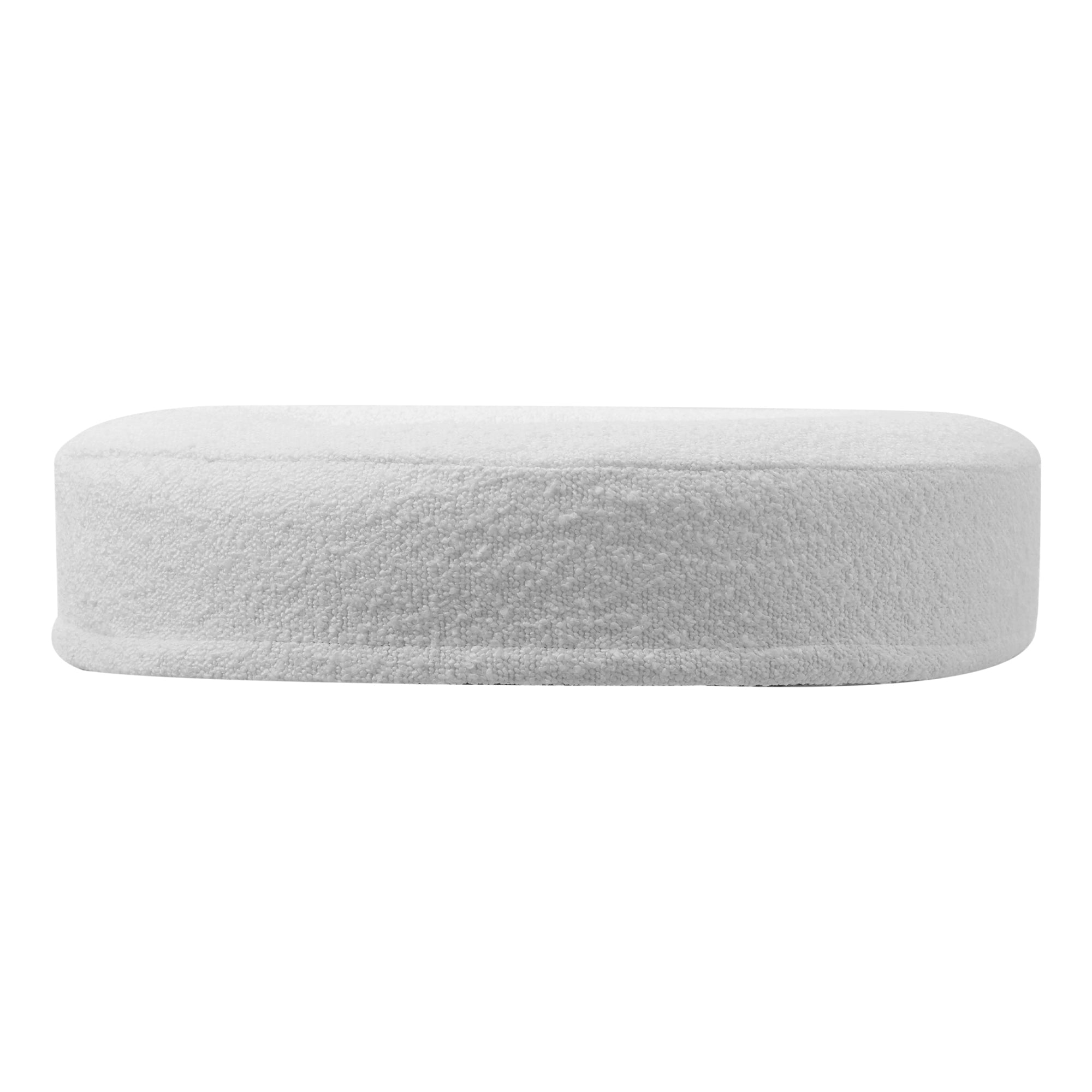 Marlo Orthopedic Bolster Boucle Dog Bed White - Image 9