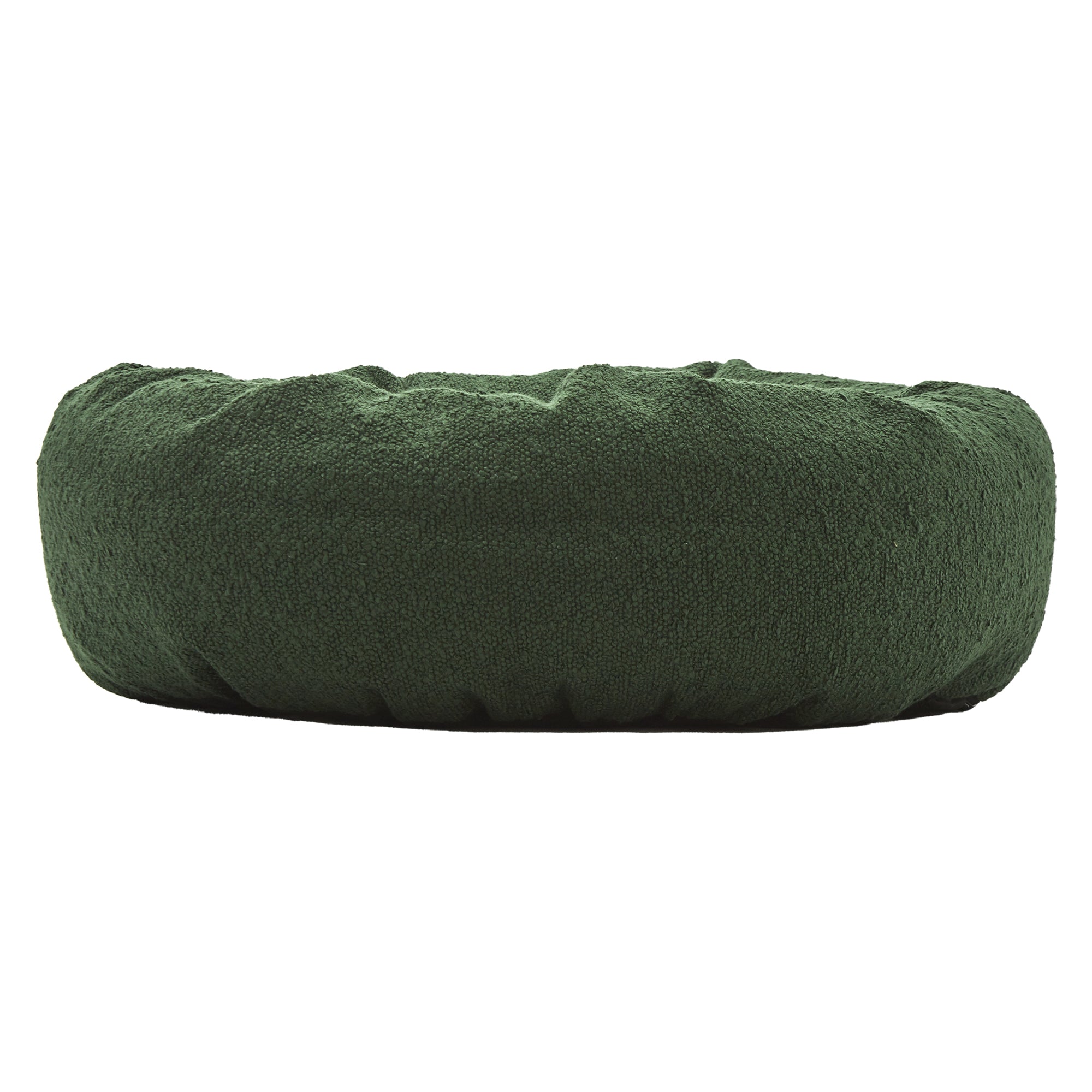 Miri Round Calming Boucle Dog Bed Olive - Image 4