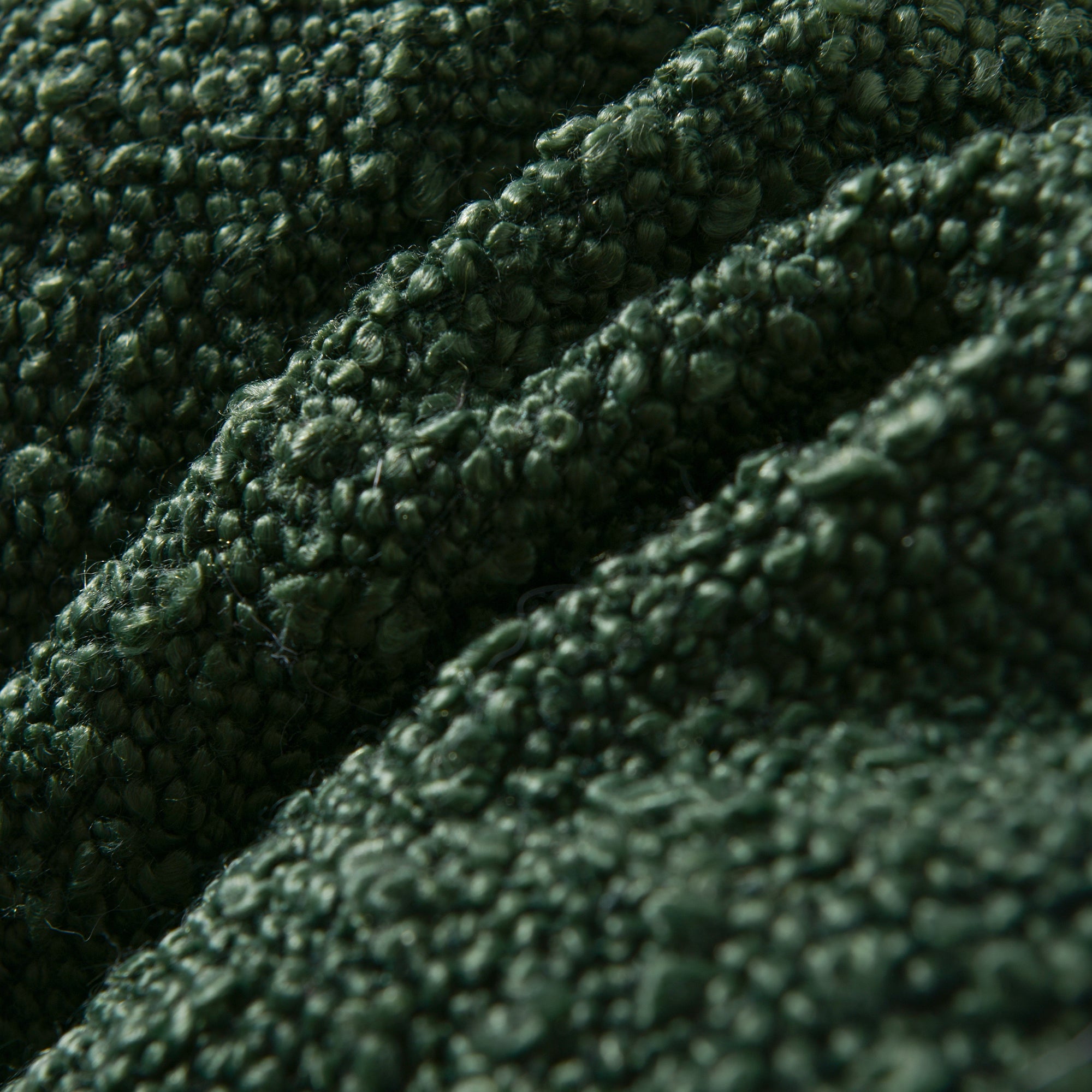 Miri Round Calming Boucle Dog Bed Olive - Image 6