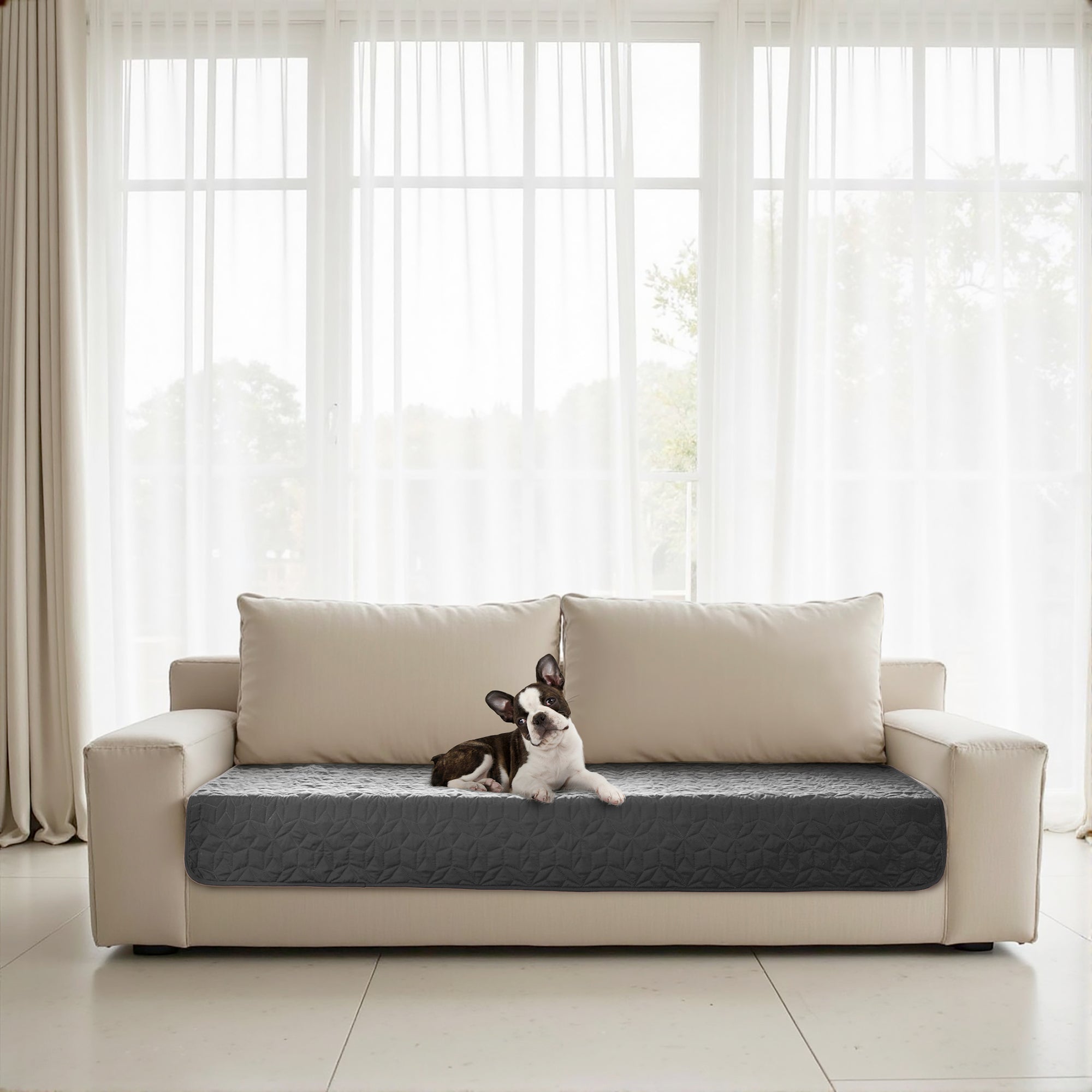 Sofur Waterproof Dog Couch and Bed Protector 76x178cm Charcoal