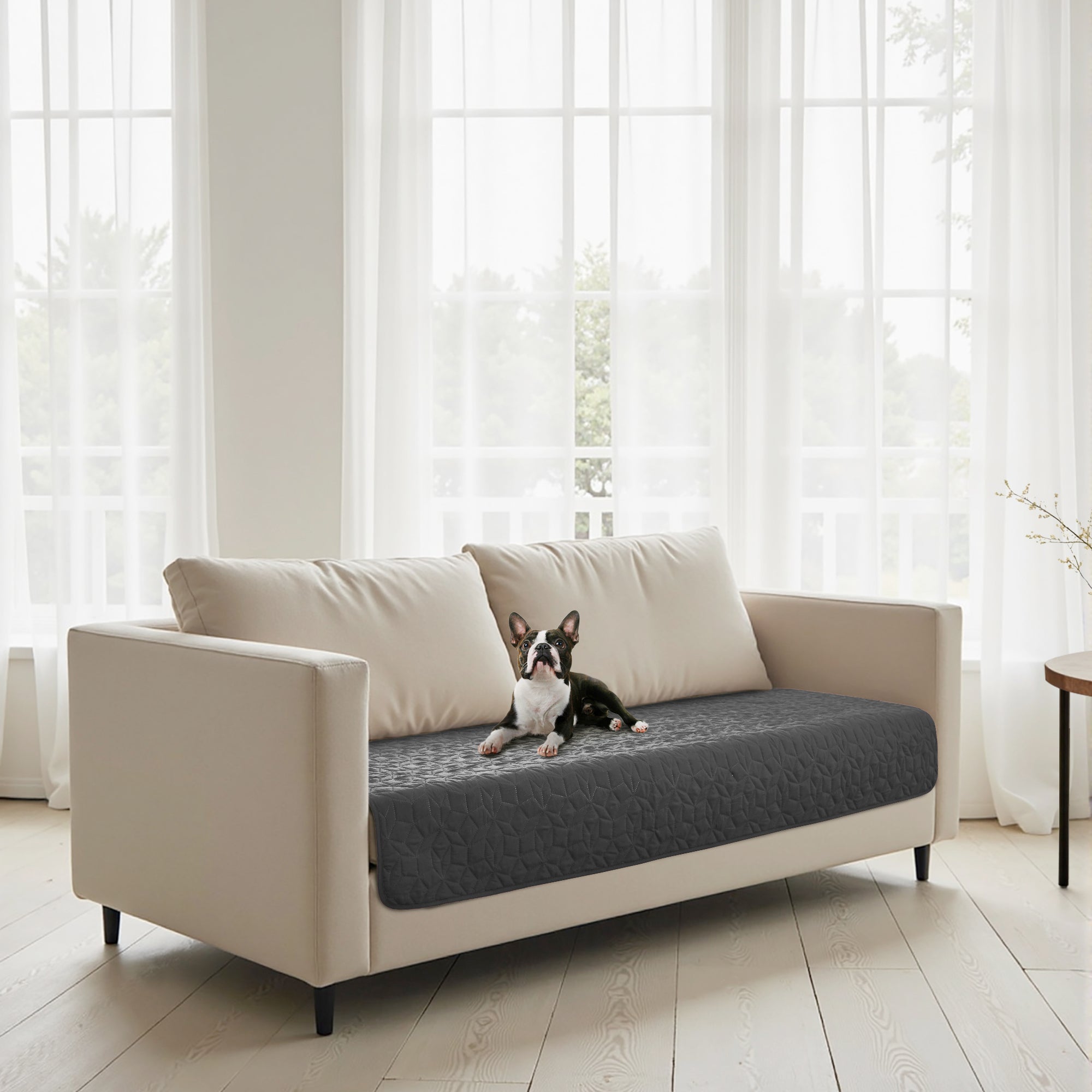 Sofur Waterproof Dog Couch and Bed Protector 76x178cm Charcoal - Image 2
