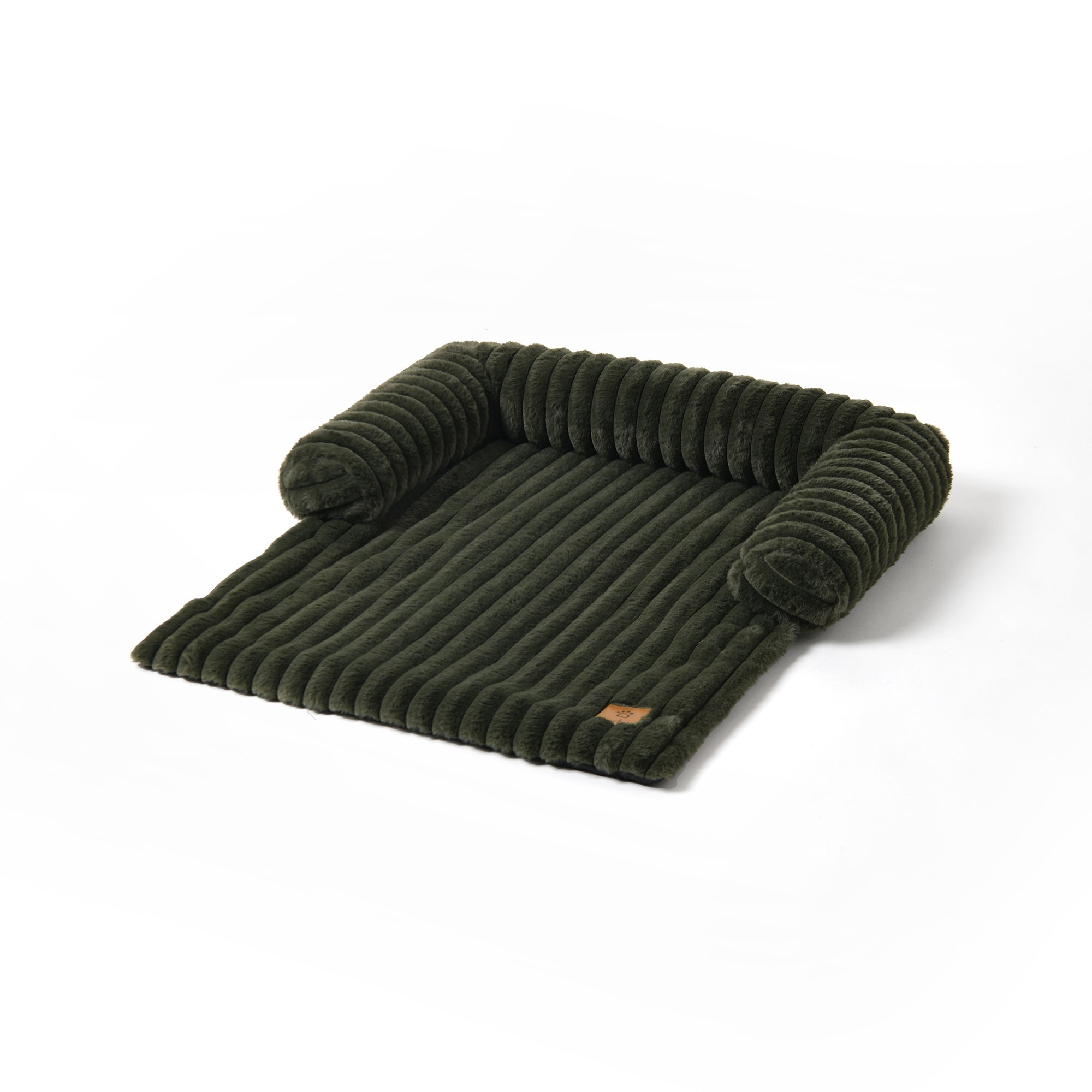 Cloud Bolster Sofa Protector Dog Bed Olive - Image 3