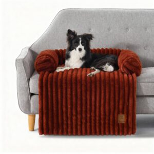 Alternative view of Cloud Bolster Sofa Protector Dog Bed Rust