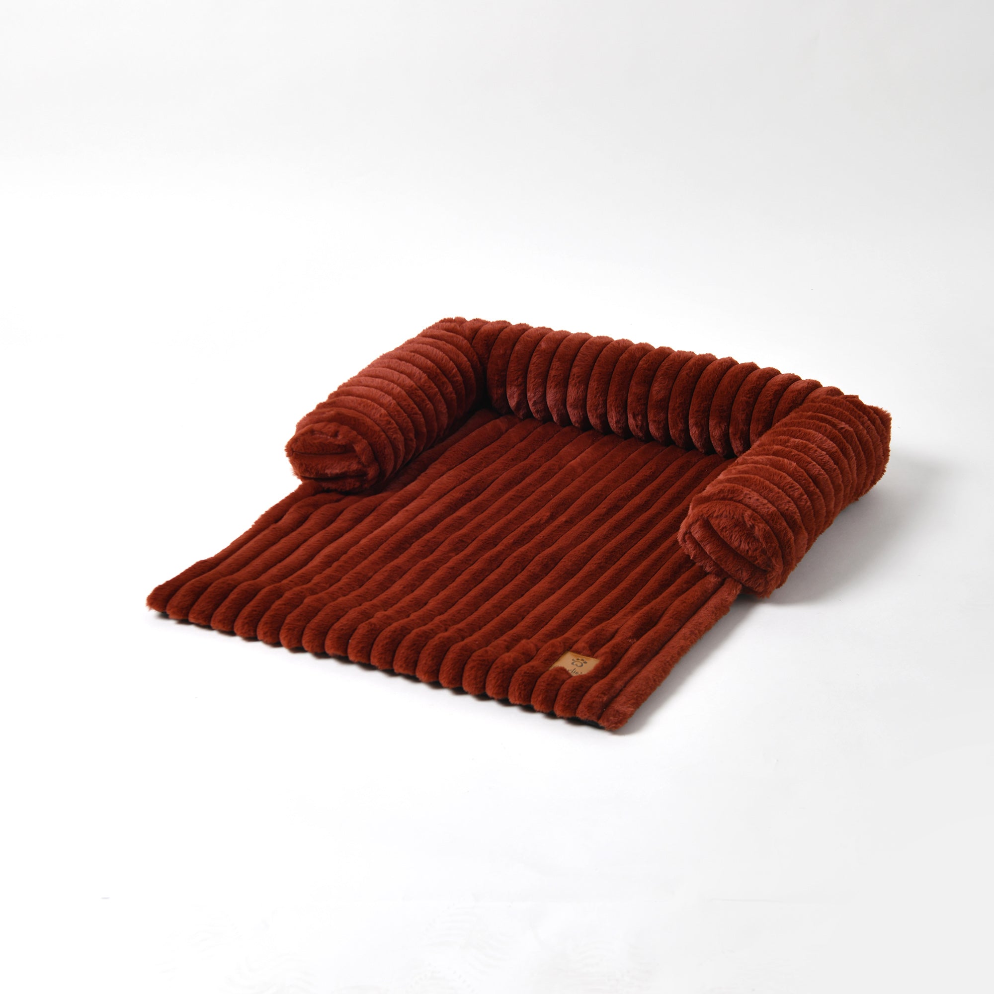 Cloud Bolster Sofa Protector Dog Bed Rust - Image 3