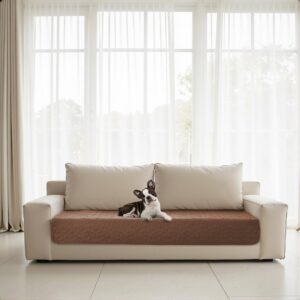 Alternative view of Sofur Waterproof Dog 2-Seater Couch Cover Protector 76x178cm Espresso